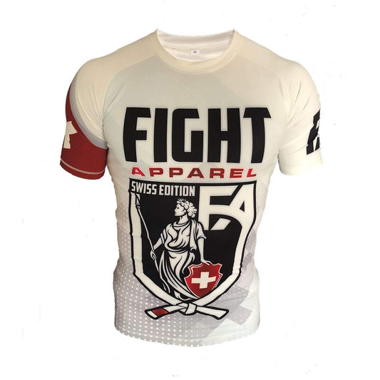 Fight Apparel kompression T-Shirt Swiss Edition