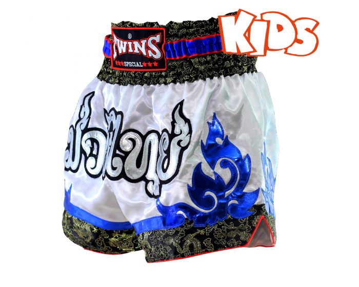 TWINS THAI SHORTS Weiss/Blau