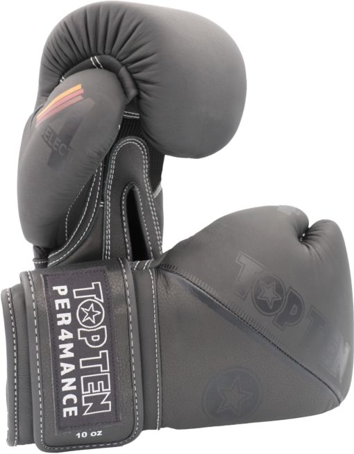 TOP TEN Boxhandschuhe “4Select” Leder Schwarz-Schwarz